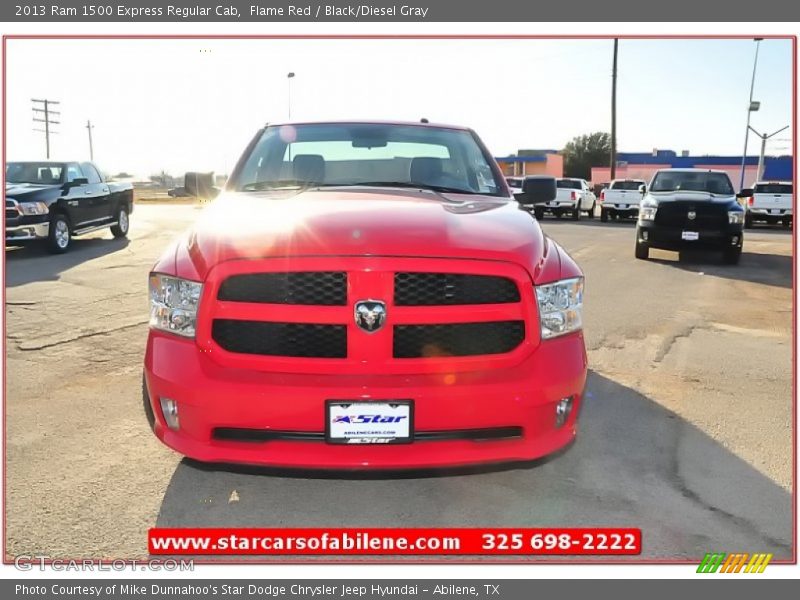 Flame Red / Black/Diesel Gray 2013 Ram 1500 Express Regular Cab