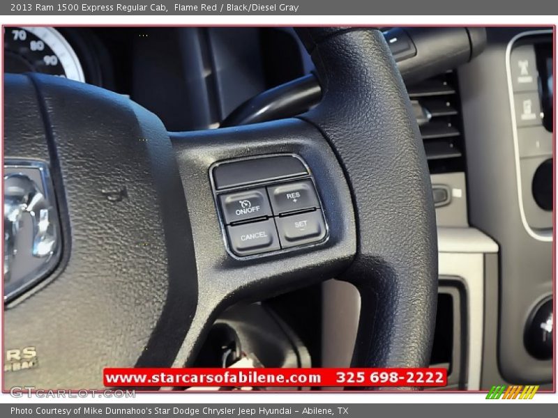 Flame Red / Black/Diesel Gray 2013 Ram 1500 Express Regular Cab