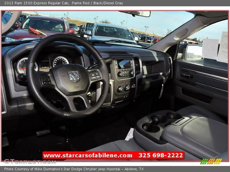 Flame Red / Black/Diesel Gray 2013 Ram 1500 Express Regular Cab
