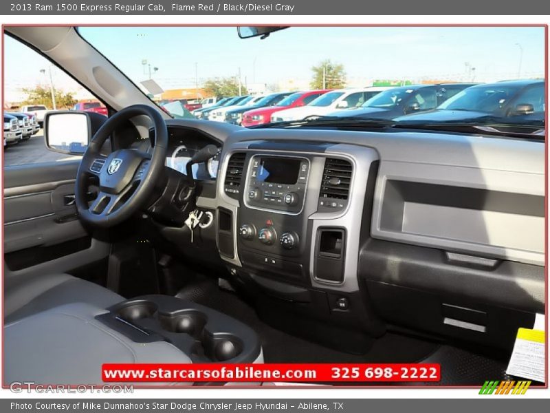 Flame Red / Black/Diesel Gray 2013 Ram 1500 Express Regular Cab