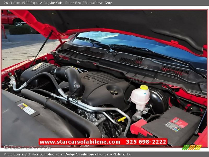 Flame Red / Black/Diesel Gray 2013 Ram 1500 Express Regular Cab