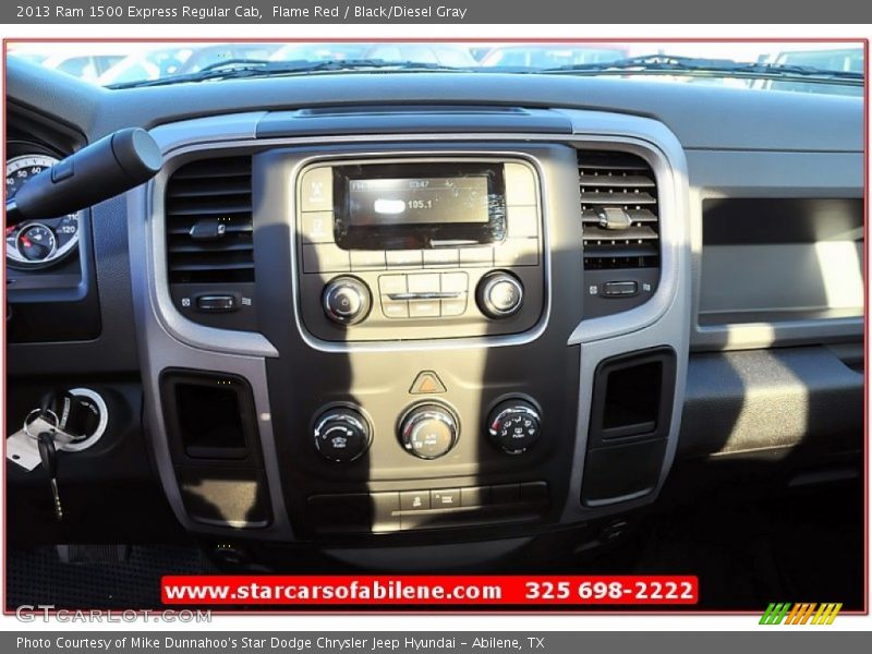 Flame Red / Black/Diesel Gray 2013 Ram 1500 Express Regular Cab