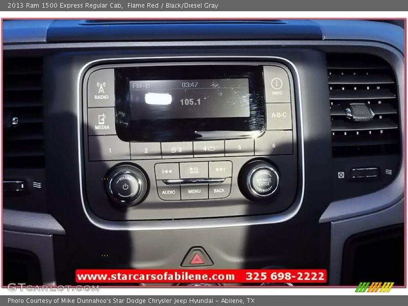 Flame Red / Black/Diesel Gray 2013 Ram 1500 Express Regular Cab