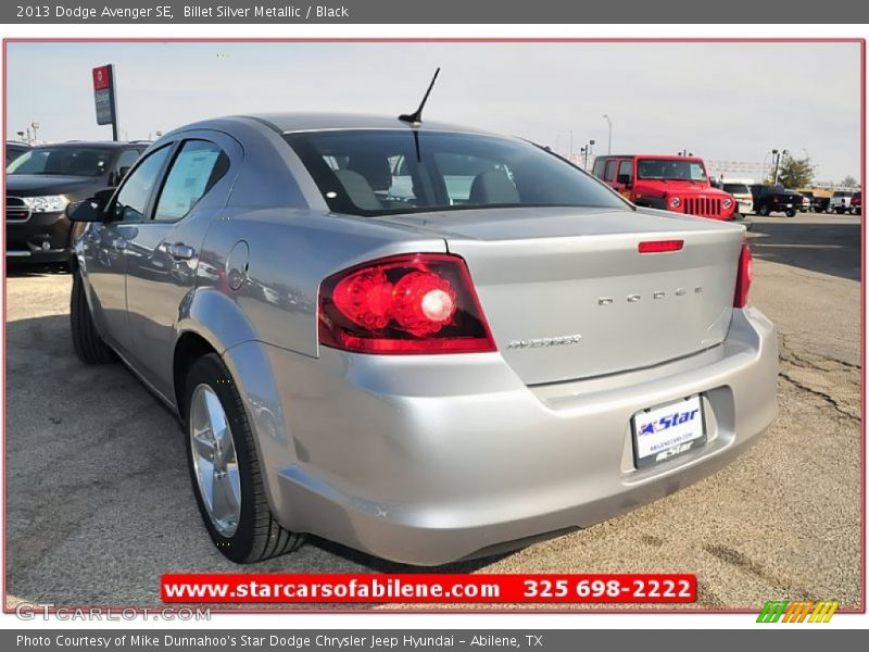 Billet Silver Metallic / Black 2013 Dodge Avenger SE