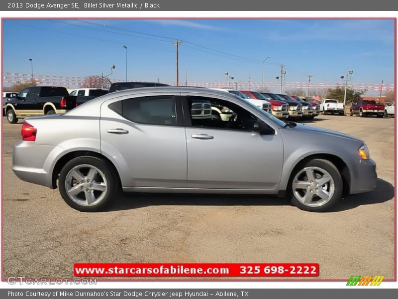 Billet Silver Metallic / Black 2013 Dodge Avenger SE