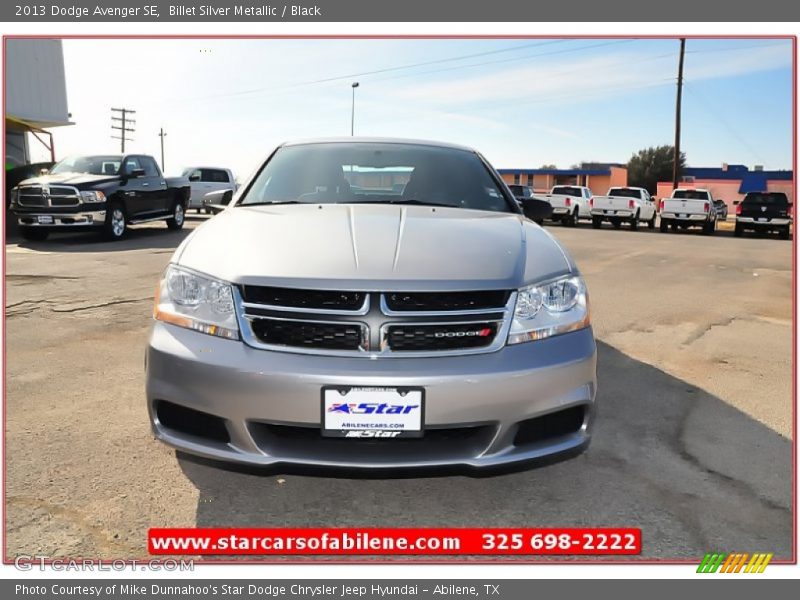 Billet Silver Metallic / Black 2013 Dodge Avenger SE