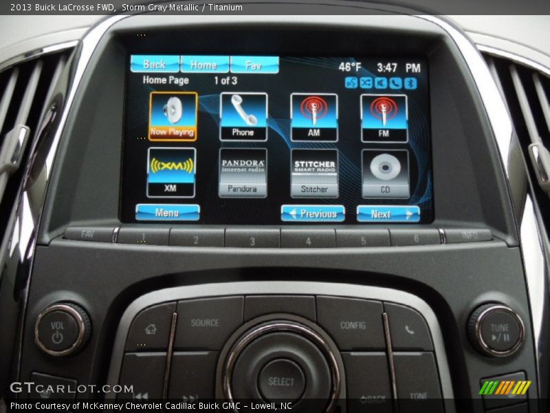 Storm Gray Metallic / Titanium 2013 Buick LaCrosse FWD