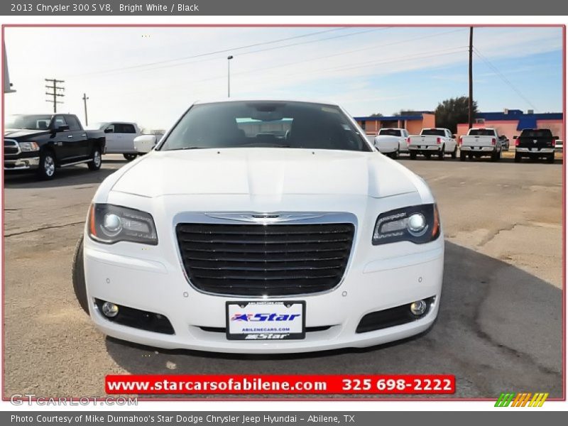 Bright White / Black 2013 Chrysler 300 S V8