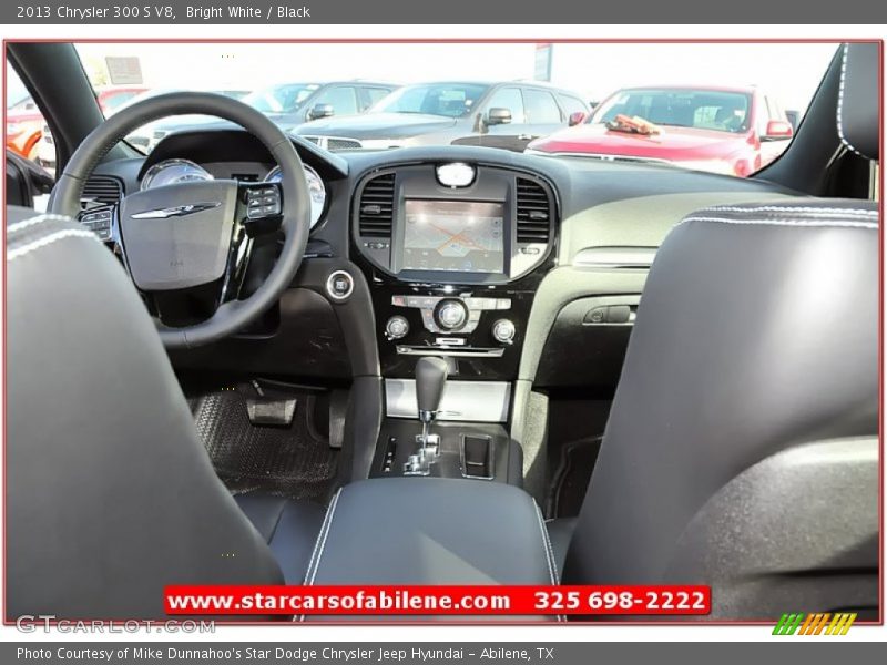 Bright White / Black 2013 Chrysler 300 S V8