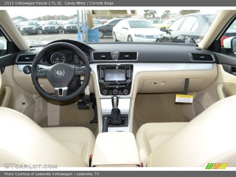 Candy White / Cornsilk Beige 2013 Volkswagen Passat 2.5L SE