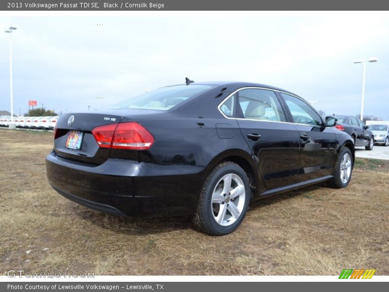 Black / Cornsilk Beige 2013 Volkswagen Passat TDI SE