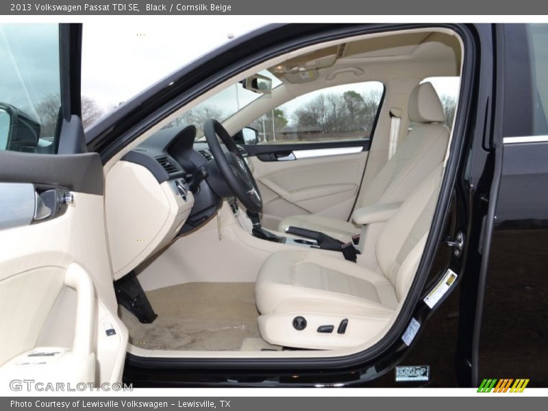 Black / Cornsilk Beige 2013 Volkswagen Passat TDI SE