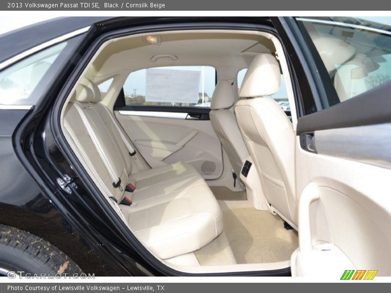 Black / Cornsilk Beige 2013 Volkswagen Passat TDI SE