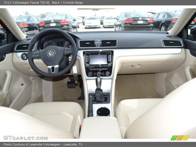 Black / Cornsilk Beige 2013 Volkswagen Passat TDI SE