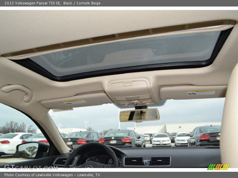 Black / Cornsilk Beige 2013 Volkswagen Passat TDI SE