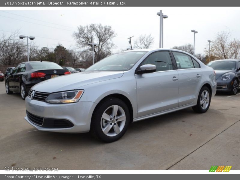 Reflex Silver Metallic / Titan Black 2013 Volkswagen Jetta TDI Sedan