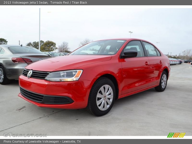 Tornado Red / Titan Black 2013 Volkswagen Jetta S Sedan
