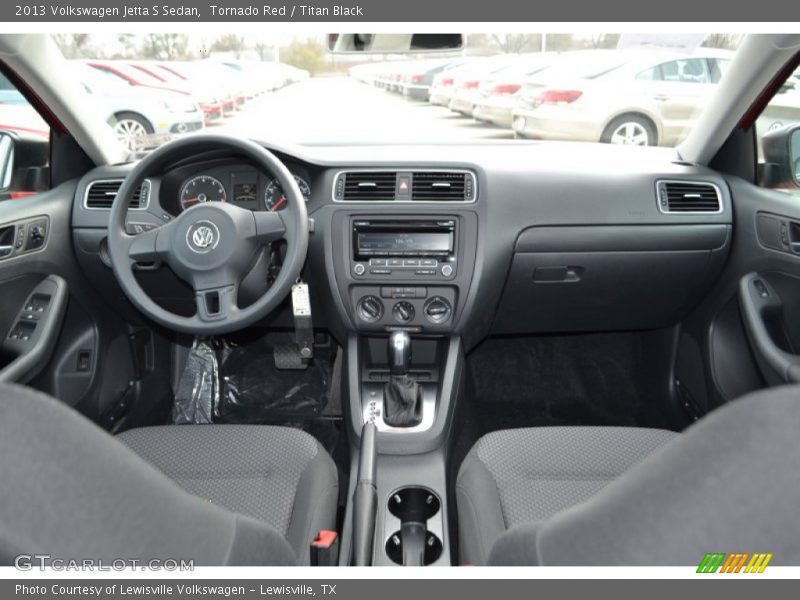Tornado Red / Titan Black 2013 Volkswagen Jetta S Sedan