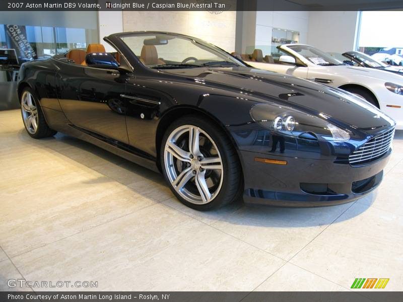 Midnight Blue / Caspian Blue/Kestral Tan 2007 Aston Martin DB9 Volante