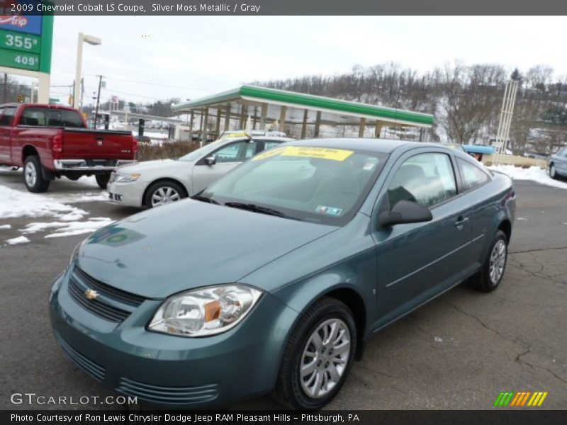 Silver Moss Metallic / Gray 2009 Chevrolet Cobalt LS Coupe