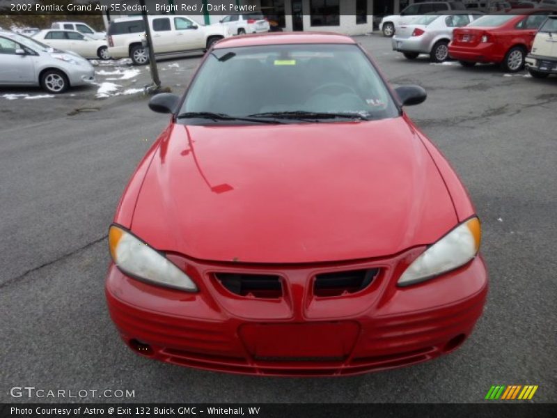 Bright Red / Dark Pewter 2002 Pontiac Grand Am SE Sedan