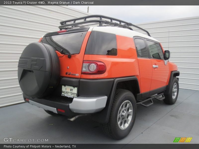 Magma Orange / Dark Charcoal 2013 Toyota FJ Cruiser 4WD