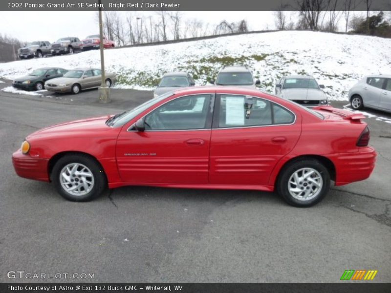 Bright Red / Dark Pewter 2002 Pontiac Grand Am SE Sedan