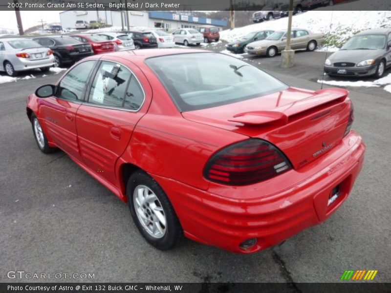 Bright Red / Dark Pewter 2002 Pontiac Grand Am SE Sedan