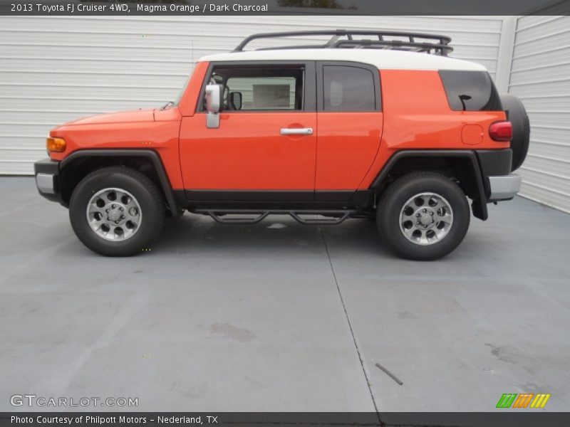 Magma Orange / Dark Charcoal 2013 Toyota FJ Cruiser 4WD