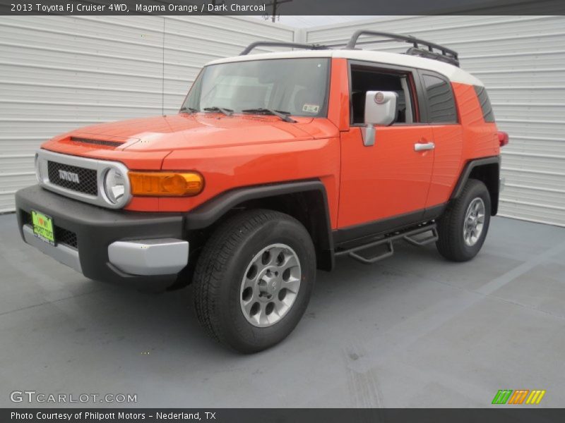 Magma Orange / Dark Charcoal 2013 Toyota FJ Cruiser 4WD