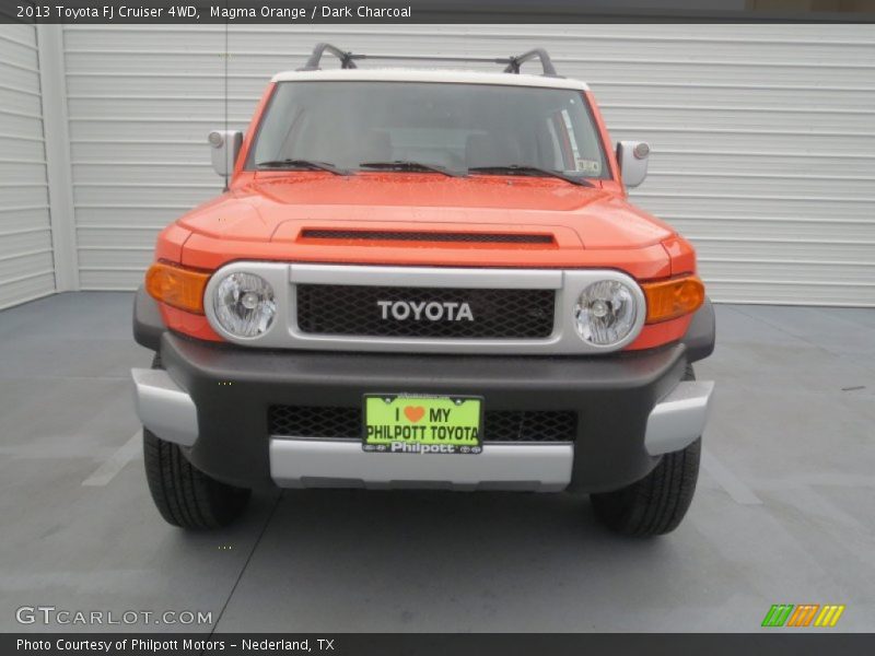 Magma Orange / Dark Charcoal 2013 Toyota FJ Cruiser 4WD