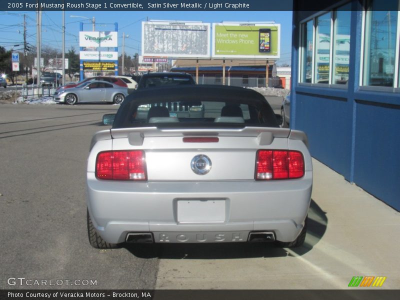 Satin Silver Metallic / Light Graphite 2005 Ford Mustang Roush Stage 1 Convertible