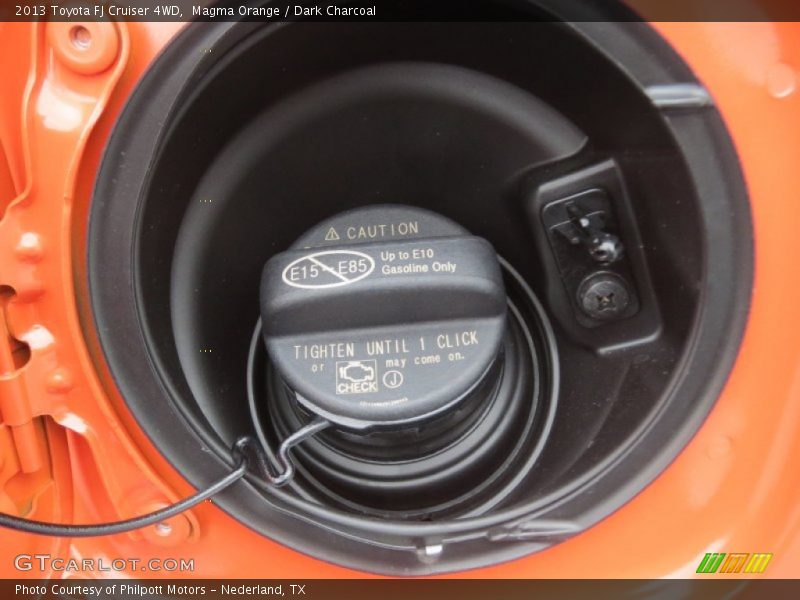 Magma Orange / Dark Charcoal 2013 Toyota FJ Cruiser 4WD