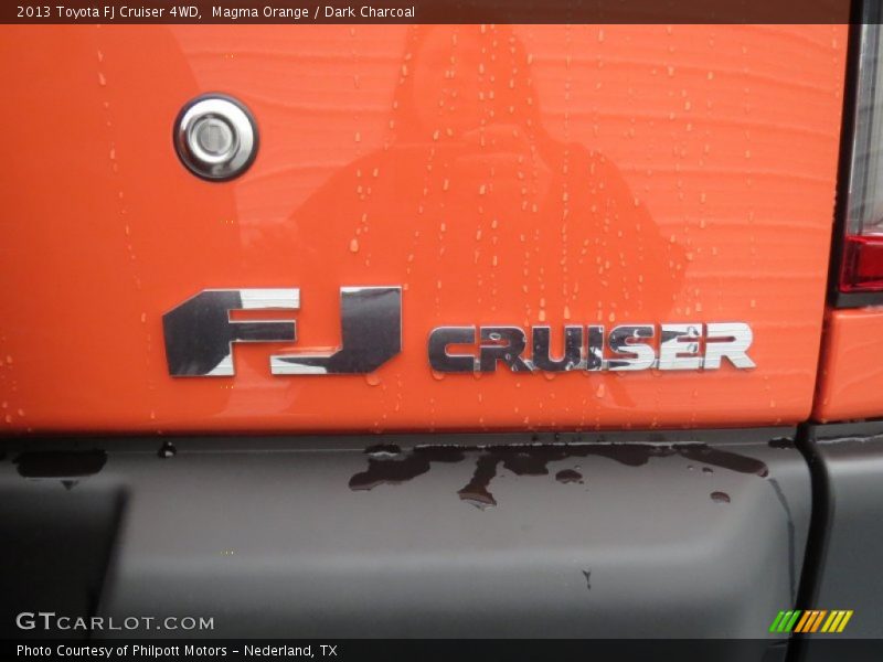 Magma Orange / Dark Charcoal 2013 Toyota FJ Cruiser 4WD
