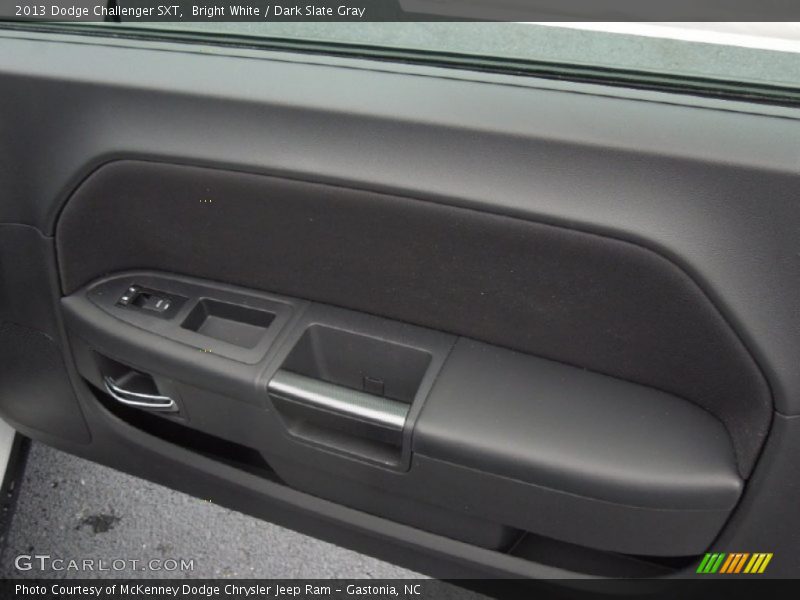 Bright White / Dark Slate Gray 2013 Dodge Challenger SXT