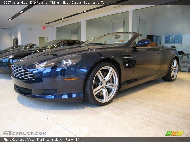 Midnight Blue / Caspian Blue/Kestral Tan 2007 Aston Martin DB9 Volante