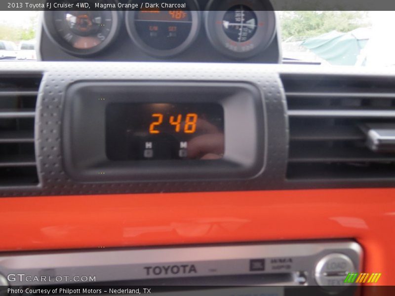 Magma Orange / Dark Charcoal 2013 Toyota FJ Cruiser 4WD