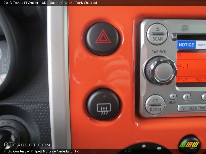 Magma Orange / Dark Charcoal 2013 Toyota FJ Cruiser 4WD