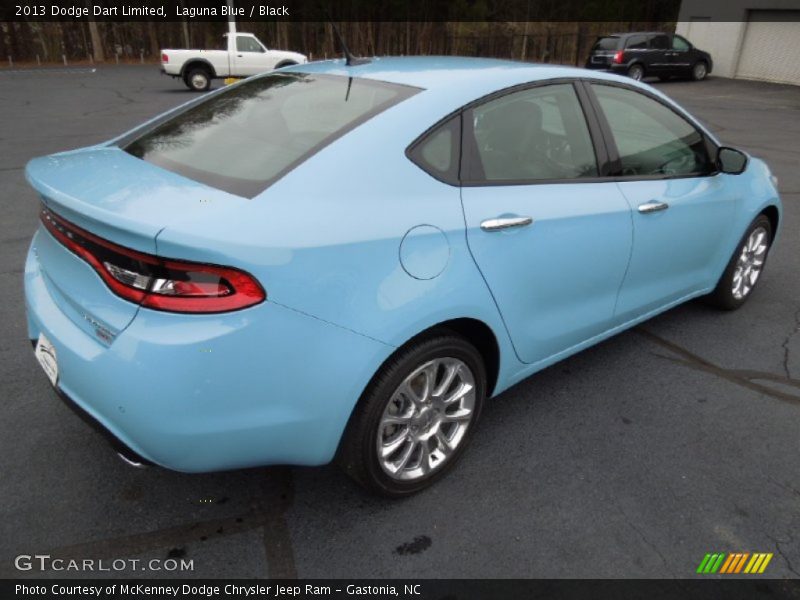 Laguna Blue / Black 2013 Dodge Dart Limited