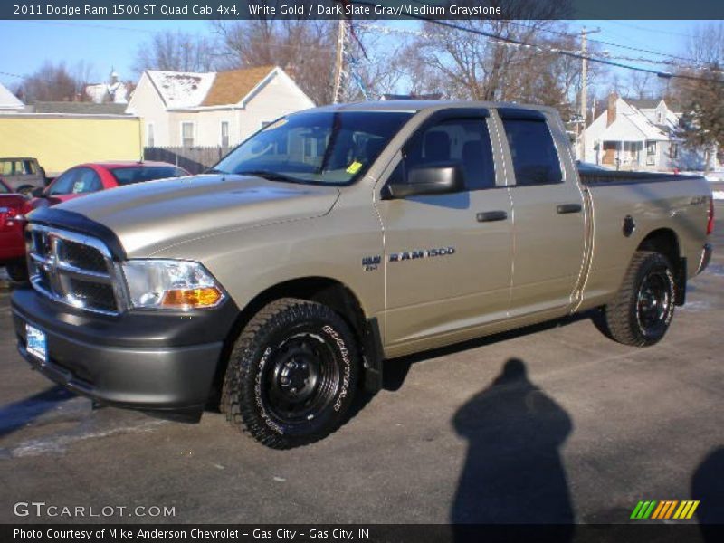 White Gold / Dark Slate Gray/Medium Graystone 2011 Dodge Ram 1500 ST Quad Cab 4x4