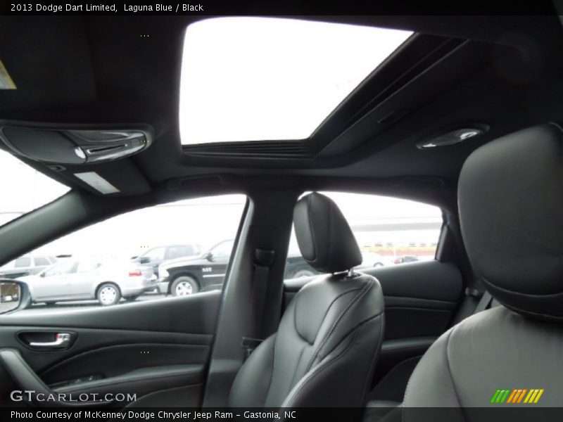 Laguna Blue / Black 2013 Dodge Dart Limited