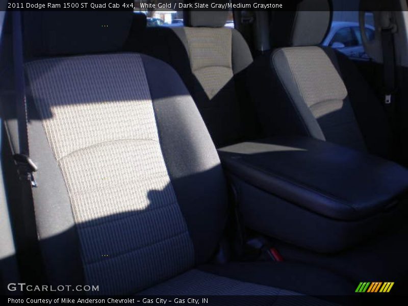 White Gold / Dark Slate Gray/Medium Graystone 2011 Dodge Ram 1500 ST Quad Cab 4x4
