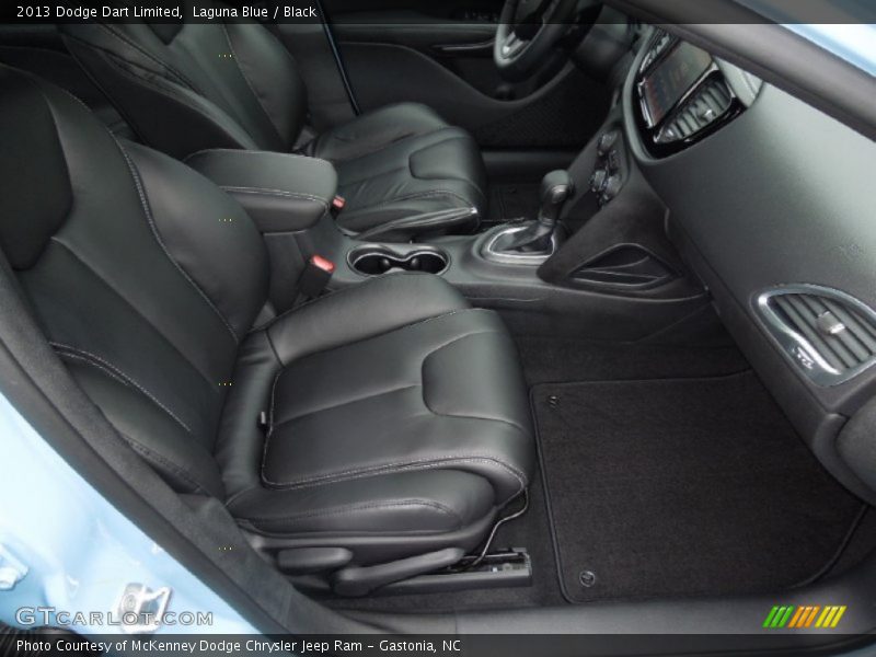 Laguna Blue / Black 2013 Dodge Dart Limited