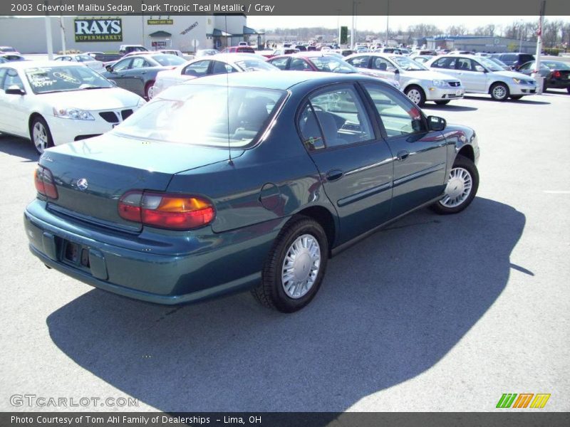 Dark Tropic Teal Metallic / Gray 2003 Chevrolet Malibu Sedan