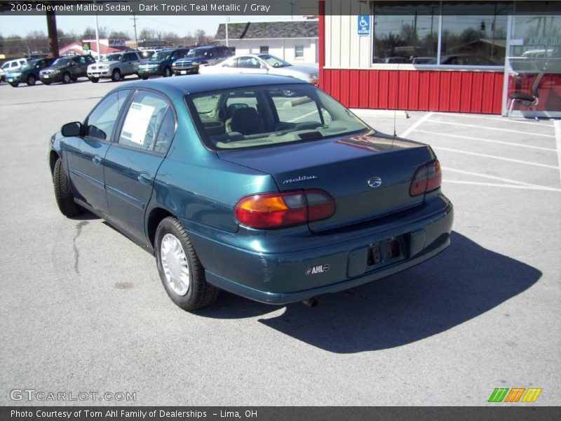 Dark Tropic Teal Metallic / Gray 2003 Chevrolet Malibu Sedan