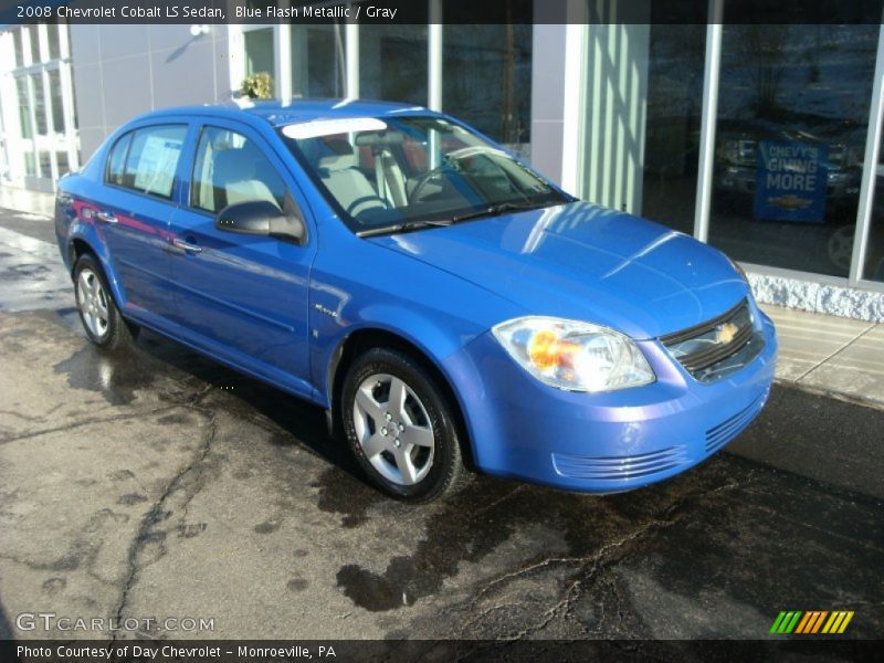 Blue Flash Metallic / Gray 2008 Chevrolet Cobalt LS Sedan