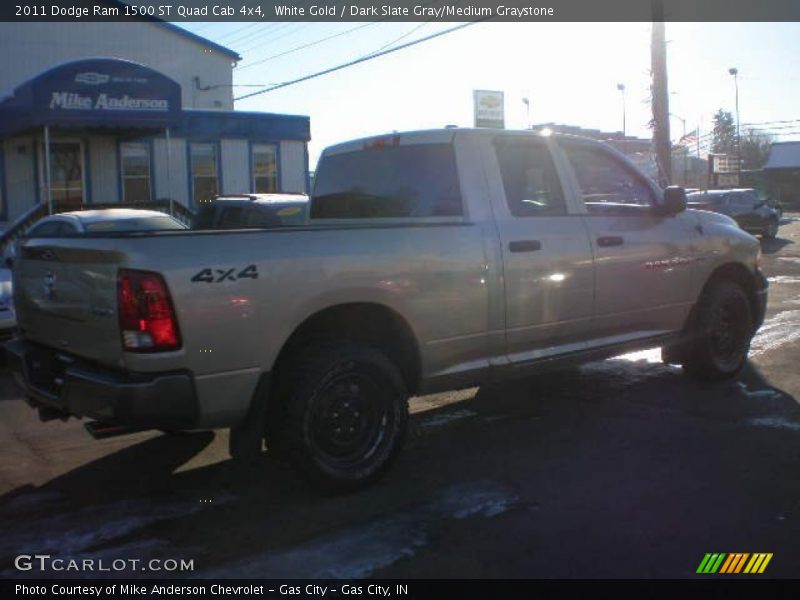 White Gold / Dark Slate Gray/Medium Graystone 2011 Dodge Ram 1500 ST Quad Cab 4x4