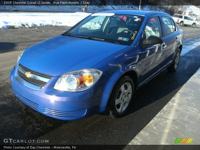 Blue Flash Metallic / Gray 2008 Chevrolet Cobalt LS Sedan