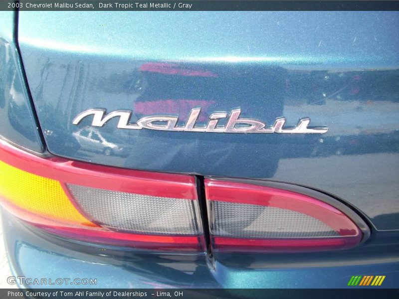 Dark Tropic Teal Metallic / Gray 2003 Chevrolet Malibu Sedan