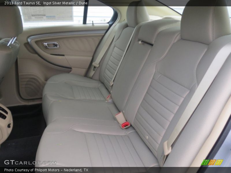 Rear Seat of 2013 Taurus SE